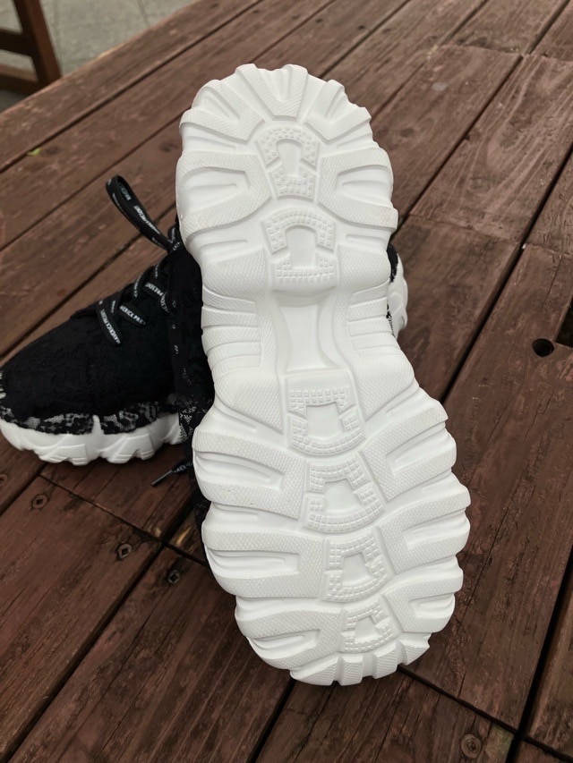 MAISON MAVERICK PRESENTS バンピー ソール レース スニーカー MS2497 BLACK メゾン マーヴェリック プレゼンツ