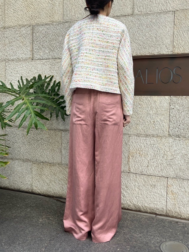 BEATINGHEART　ツィ－ド ダブル 襟なし ショ－トジャケット  BJ0022M1   OFF WHITE (M2)    ビーティングハート