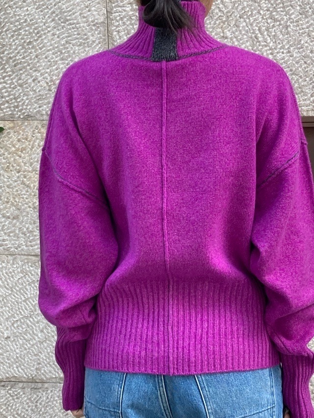 AKANE UTSUNOMIYA アカネ ウツノミヤ  フロントラインハイネック  AKES－006 PURPLE/BLUE/CHARCOAL GRAY 