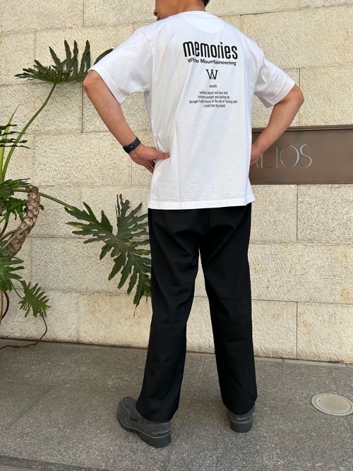 White Mountaineering ホワイトマウンテニアリング トロピカル ツータックパンツ BLACK WM2471401