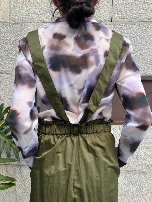 MARECHAL TERRE タフタ素材サロペット  　ZMT261PT756  C/GRAY(017) /KHAKI(047)　マルシャルテル