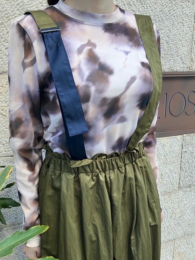 MARECHAL TERRE タフタ素材サロペット  　ZMT261PT756  C/GRAY(017) /KHAKI(047)　マルシャルテル