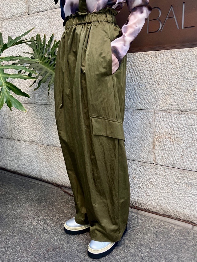 MARECHAL TERRE タフタ素材サロペット  　ZMT261PT756  C/GRAY(017) /KHAKI(047)　マルシャルテル
