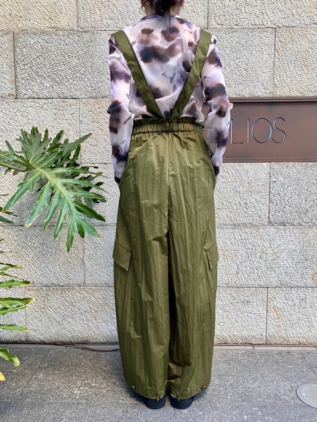 MARECHAL TERRE タフタ素材サロペット  　ZMT261PT756  C/GRAY(017) /KHAKI(047)　マルシャルテル