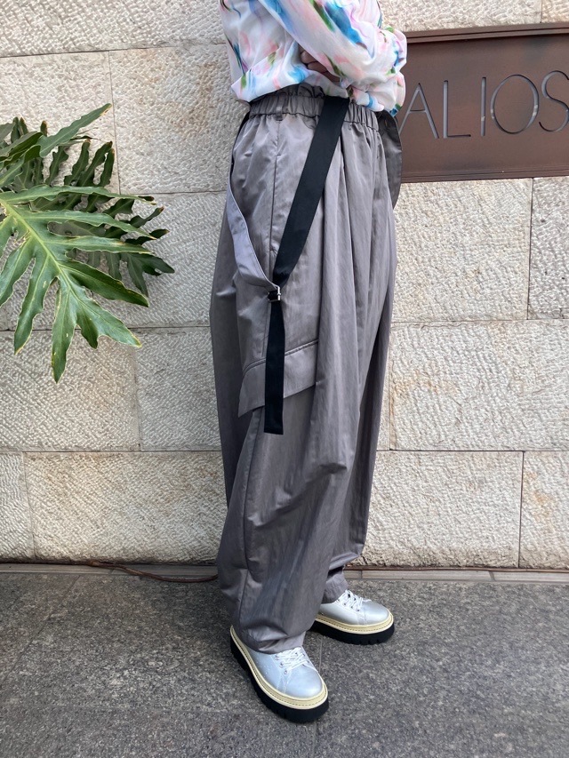 MARECHAL TERRE タフタ素材サロペット  　ZMT261PT756  C/GRAY(017) /KHAKI(047)　マルシャルテル