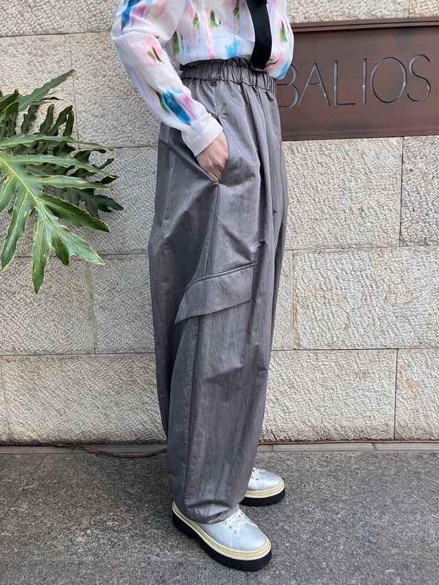 MARECHAL TERRE タフタ素材サロペット  　ZMT261PT756  C/GRAY(017) /KHAKI(047)　マルシャルテル