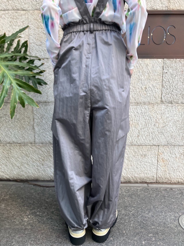 MARECHAL TERRE タフタ素材サロペット  　ZMT261PT756  C/GRAY(017) /KHAKI(047)　マルシャルテル