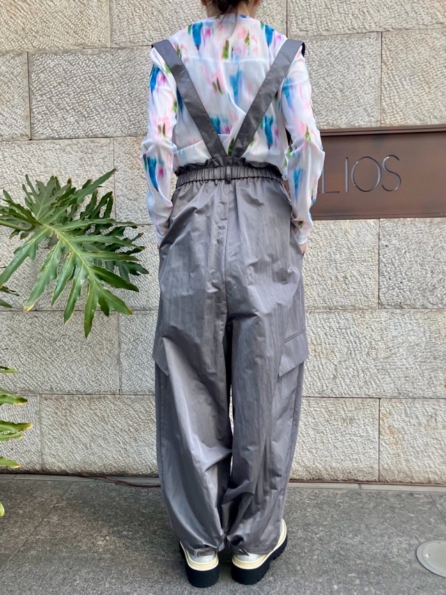 MARECHAL TERRE タフタ素材サロペット  　ZMT261PT756  C/GRAY(017) /KHAKI(047)　マルシャルテル