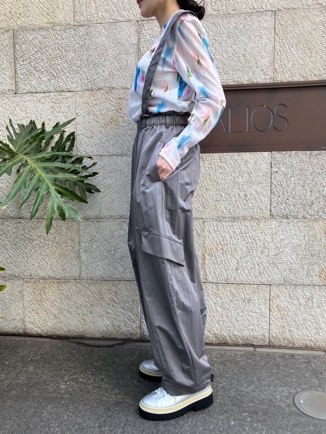MARECHAL TERRE タフタ素材サロペット  　ZMT261PT756  C/GRAY(017) /KHAKI(047)　マルシャルテル