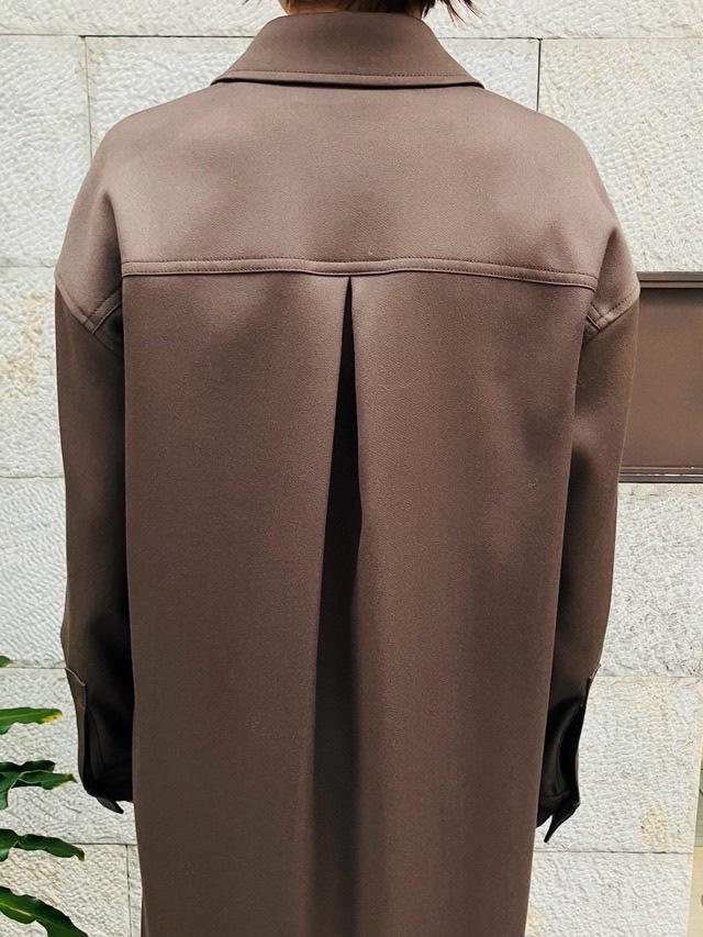 BEATING HEART ビーティングハート 　パッチポッケ付きウール　ワンピース　BROWN　BO00８K2