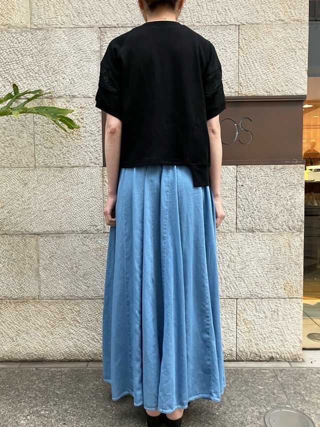 BEATINGHEART デニム 20枚はぎ フレア ロングスカート BS225L1 BLUE (B3) ビーティングハート