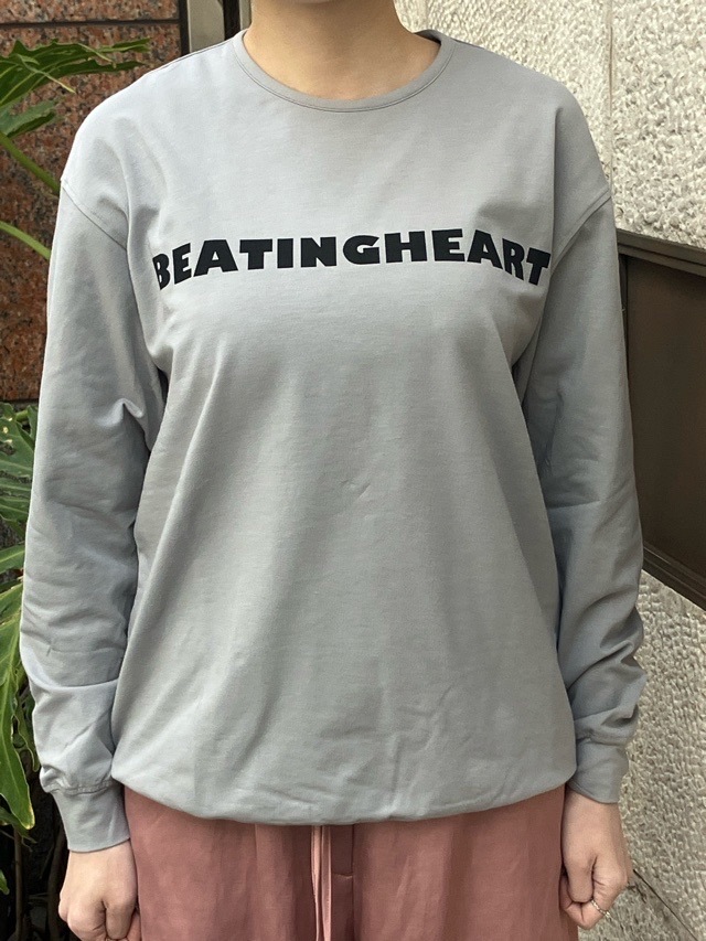 BEATINGHEART　ロゴ ロングTシャツ  BT016M1   BLACK (N6）/ WHITE（N0）/ GRAY（N2）    ビーティングハート