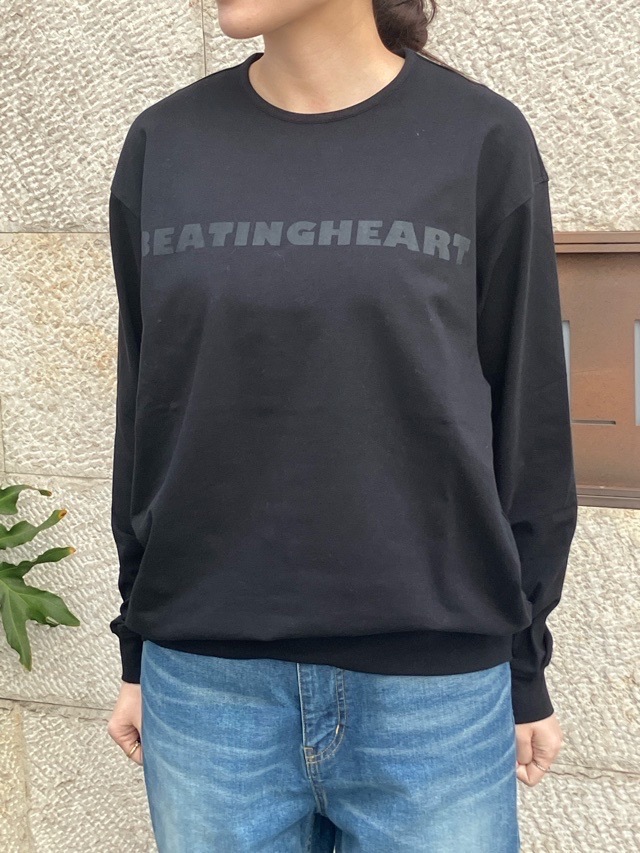 BEATINGHEART　ロゴ ロングTシャツ  BT016M1   BLACK (N6）/ WHITE（N0）/ GRAY（N2）    ビーティングハート