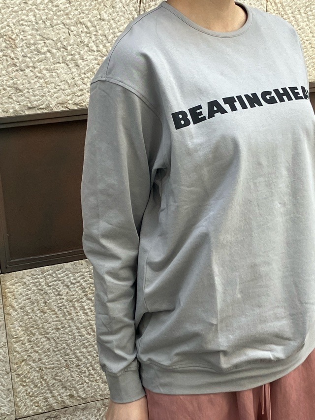 BEATINGHEART　ロゴ ロングTシャツ  BT016M1   BLACK (N6）/ WHITE（N0）/ GRAY（N2）    ビーティングハート