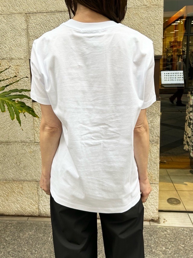 MSGM エムエスジーエム ロゴグリッター Tシャツ WHITE/BLACK 