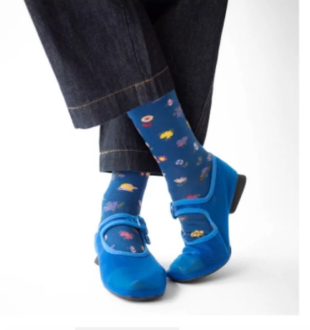 Bonne Maison ボンヌ メゾン Semis SOCKS ソックス BLUE TG501