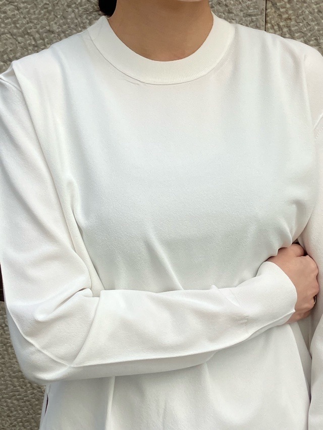 BEATINGHEART BK006M1 ヴィスコース ストレッチ ヤーン プルオ―バ- WHITE (N0) / BLACK(N6) ビーティングハート