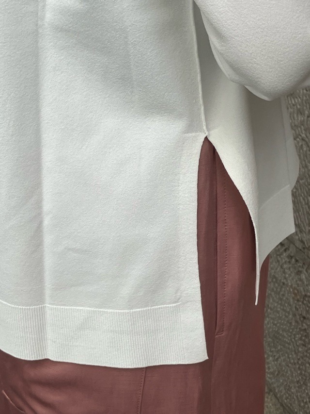 BEATINGHEART BK006M1 ヴィスコース ストレッチ ヤーン プルオ―バ- WHITE (N0) / BLACK(N6) ビーティングハート