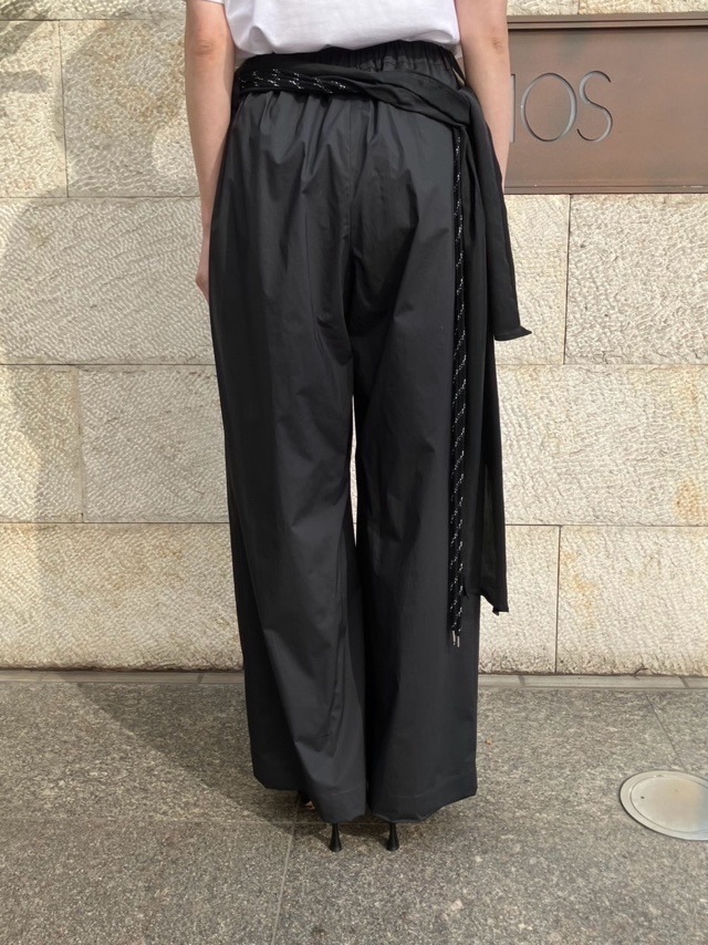 Harikae  H0448 ループベルト付きワイドパンツ　ハリカエ　BLUE/BLACK