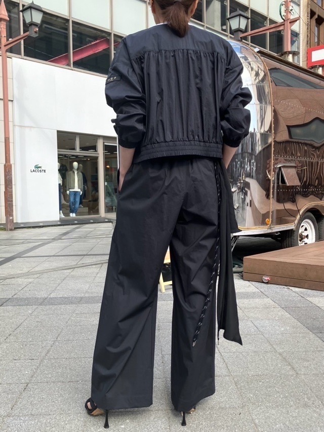 Harikae  H0448 ループベルト付きワイドパンツ　ハリカエ　BLUE/BLACK