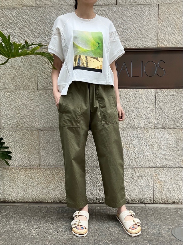 BEATINGHEART　ウエストゴムサルエルパンツ  BP222L1   KHAKI(K4)    ビーティングハート
