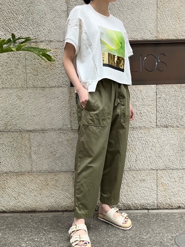 BEATINGHEART　ウエストゴムサルエルパンツ  BP222L1   KHAKI(K4)    ビーティングハート