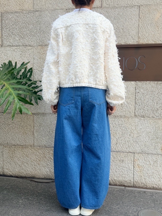 BEATINGHEART リボンヤーンツィ-ドジップアップジャケット BJ010M1 WHITE(M0) ビーティングハート