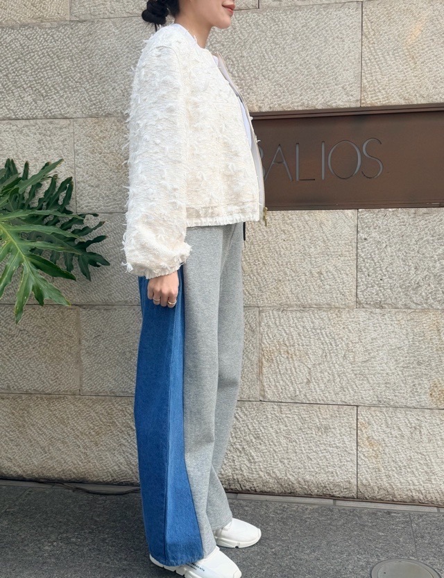 BEATINGHEART リボンヤーンツィ-ドジップアップジャケット BJ010M1 WHITE(M0) ビーティングハート