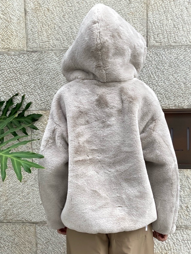 TATRAS　タトラス　エコファー フード付き ブルゾン  YUMOLA   LIGHT GRAY (08) / BLACK (01)　LJXA0039033588