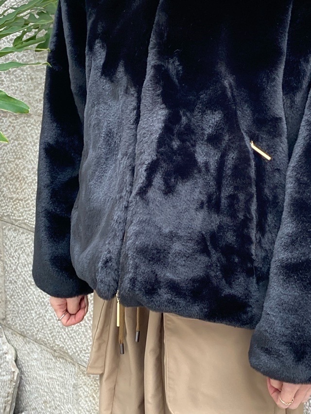 TATRAS　タトラス　エコファー フード付き ブルゾン  YUMOLA   LIGHT GRAY (08) / BLACK (01)　LJXA0039033588