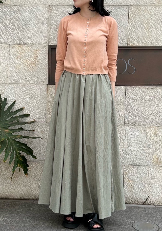 BEATINGHEART  ミニボタン ショート丈 カーディガン　ORANGE/WHITE 　BK202K1 　ビーティングハート