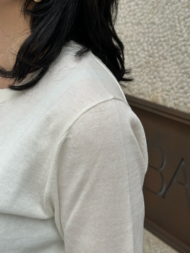 BEATINGHEART  ミニボタン ショート丈 カーディガン　ORANGE/WHITE 　BK202K1 　ビーティングハート