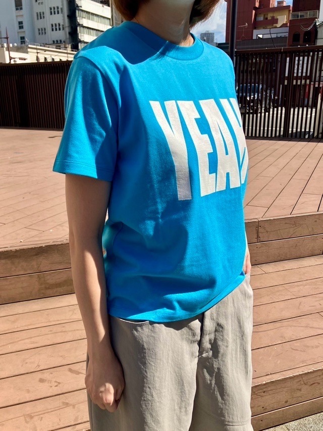 MAISON MAVERICK PRESENTS YEAH ロゴTシャツ MM5063 BLUE/WHITE/BLACK メゾン マヴェリック プレゼンツ