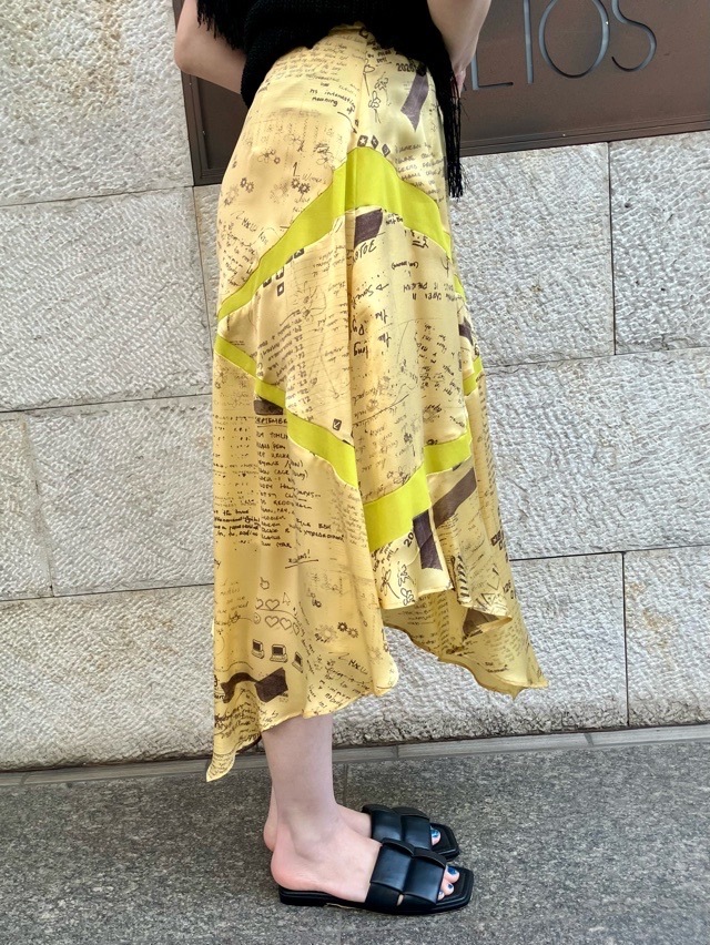 AKANE UTSUNOMIYA アカネ ウツノミヤ  アシンメトリースカート  SAO-FSK36-2003PR YELLOW 