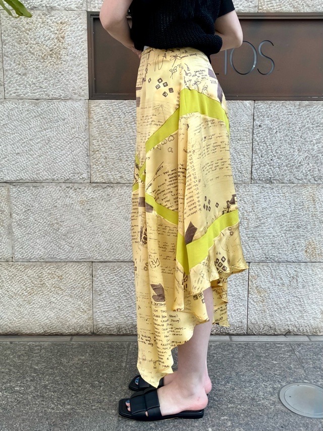 AKANE UTSUNOMIYA アカネ ウツノミヤ  アシンメトリースカート  SAO-FSK36-2003PR YELLOW 