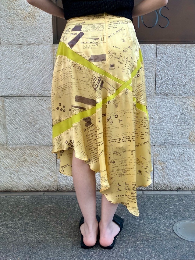 AKANE UTSUNOMIYA アカネ ウツノミヤ  アシンメトリースカート  SAO-FSK36-2003PR YELLOW 