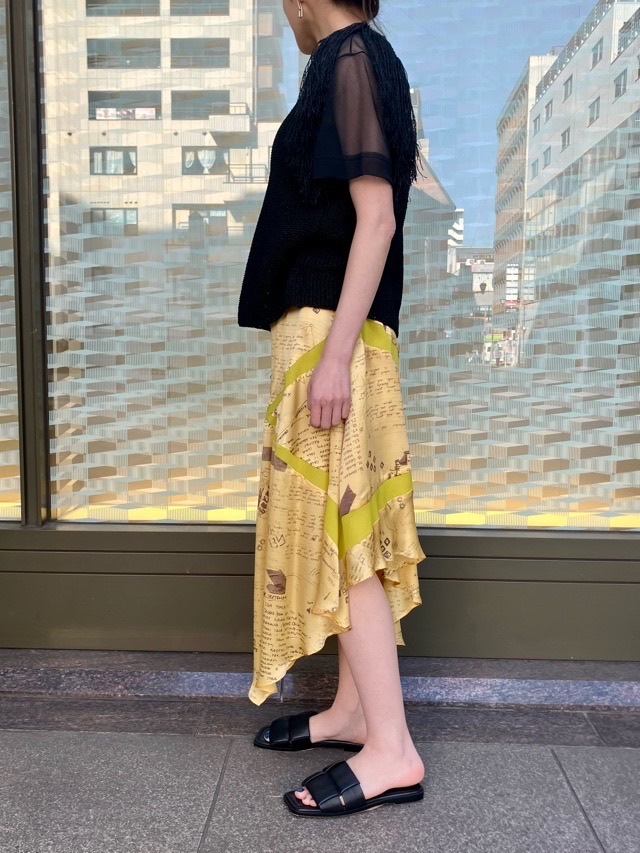 AKANE UTSUNOMIYA アカネ ウツノミヤ  アシンメトリースカート  SAO-FSK36-2003PR YELLOW 