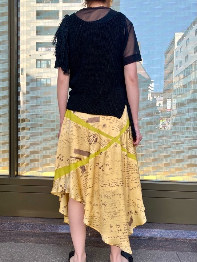 AKANE UTSUNOMIYA アカネ ウツノミヤ  アシンメトリースカート  SAO-FSK36-2003PR YELLOW 