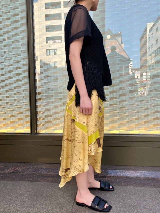 AKANE UTSUNOMIYA アカネ ウツノミヤ  アシンメトリースカート  SAO-FSK36-2003PR YELLOW 