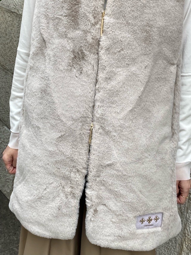 TATRAS　タトラス　ノーカラー ロングベスト  POLLINA　LIGHT GRAY (08) 　LJXA0362033588