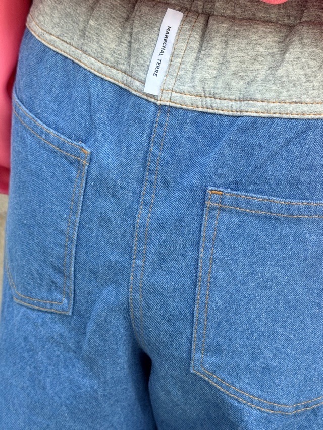 MARECHAL TERRE 　コンビネーションデニムパンツ　ZMT261PT009   BLUE(024)　マルシャルテル