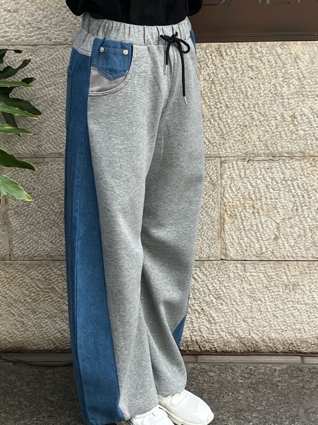 MARECHAL TERRE 　コンビネーションデニムパンツ　ZMT261PT009   BLUE(024)　マルシャルテル