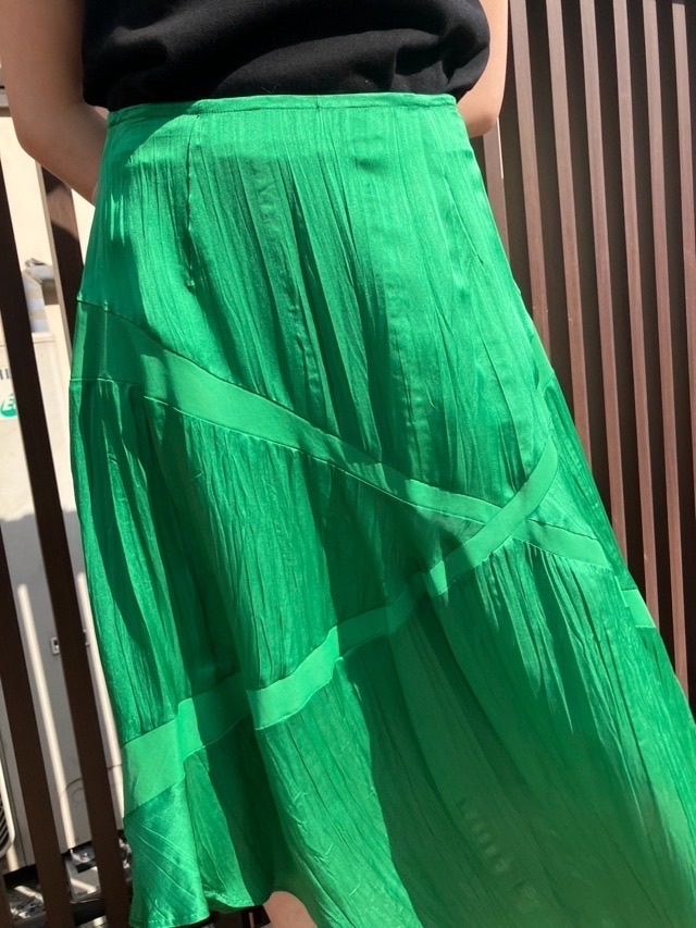 AKANE UTSUNOMIYA アカネ ウツノミヤ  アシンメトリースカート SAO-FSK36-2003 NAVY/GREEN