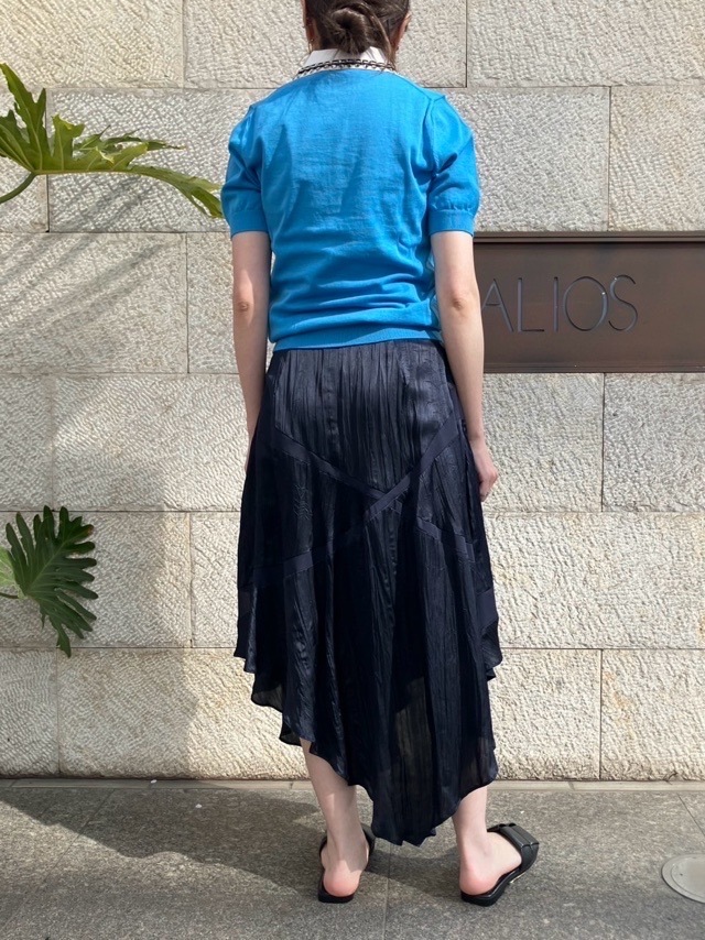 AKANE UTSUNOMIYA アカネ ウツノミヤ  アシンメトリースカート SAO-FSK36-2003 NAVY/GREEN