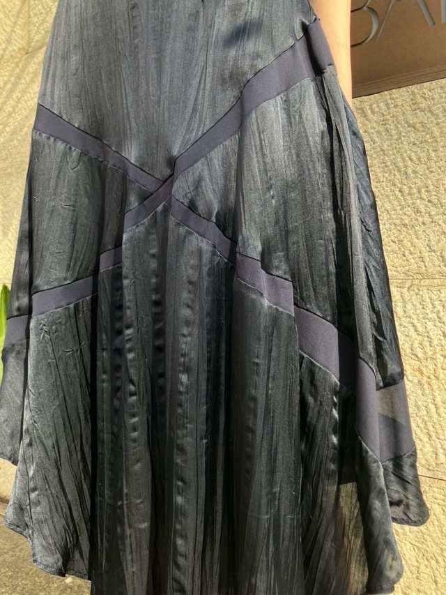 AKANE UTSUNOMIYA アカネ ウツノミヤ  アシンメトリースカート SAO-FSK36-2003 NAVY/GREEN