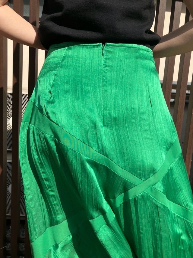 AKANE UTSUNOMIYA アカネ ウツノミヤ  アシンメトリースカート SAO-FSK36-2003 NAVY/GREEN