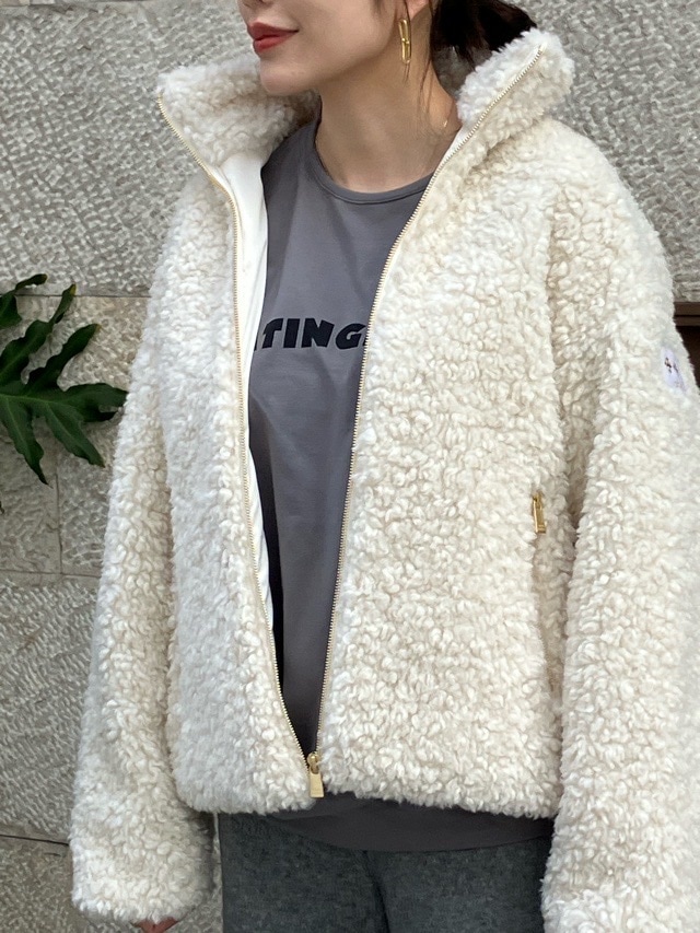 TATRAS　タトラス　ボア ブルゾン   LUELA    LIGHT GRAY (08) / IVORY (15)　LJXA0041033588