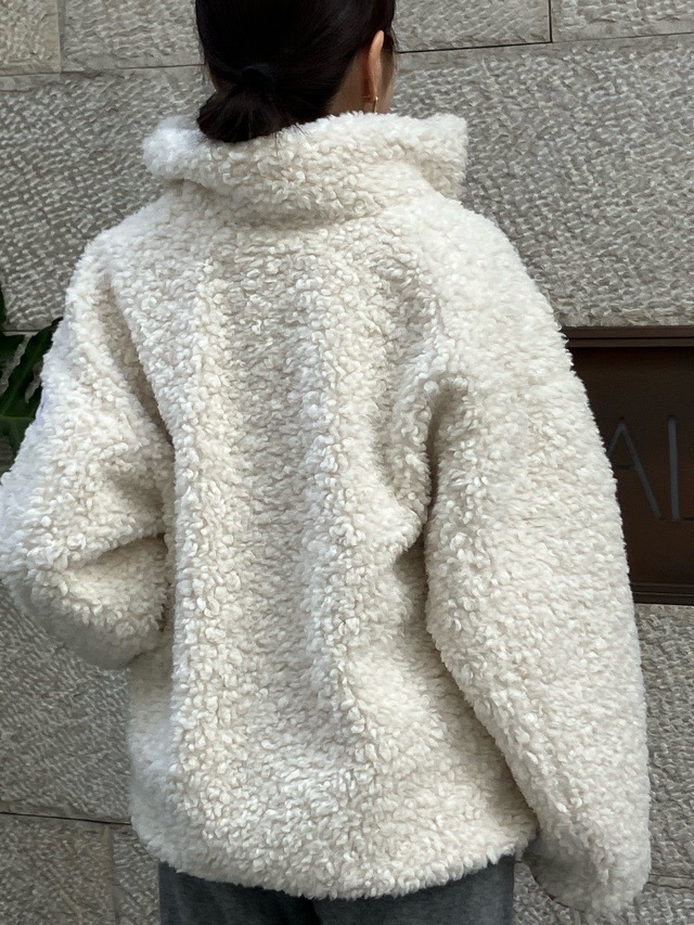 TATRAS　タトラス　ボア ブルゾン   LUELA    LIGHT GRAY (08) / IVORY (15)　LJXA0041033588