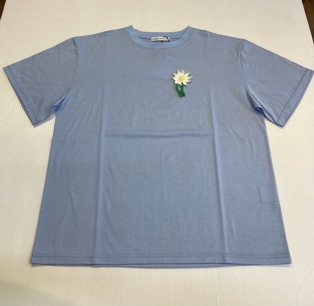 AKANE UTSUNOMIYA アカネ ウツノミヤ 花モチーフTシャツ SAO-FCT50-2009 BLACK/WHITE/BLUE