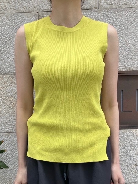 BEATINGHEART BK005M1 ヴィスコース ストレッチ ヤーン ノースリーブ WHITE (N0) / BLACK (N6) / PINK (R3) / YELLOW (Y4) ビーティングハート